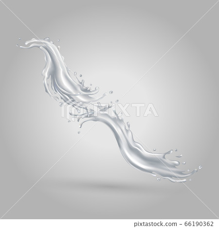 Milk drink splashes on a gray background Milk drink splashes on a gray background 66190362