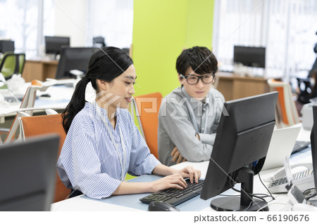 Business scene Young office worker image 66190676