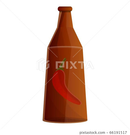 Chilli sauce bottle con, cartoon style Chilli sauce bottle con, cartoon style 66191517