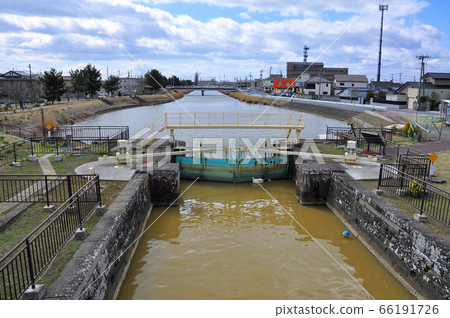 石卷市北上運河石井船閘 石卷市北上運河石井船閘 66191726