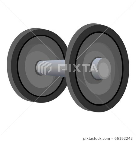 Barbell icon, cartoon style 66192242