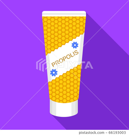 Propolis tube icon, flat style - Stock Illustration [66193003] - PIXTA