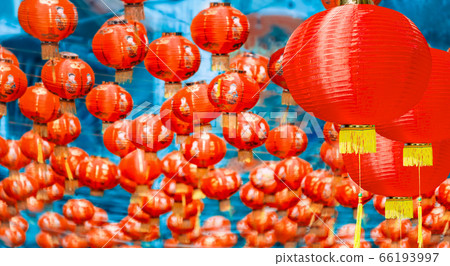Lanterns in Chinese new year day festival. Lanterns in Chinese new year day festival. 66193997