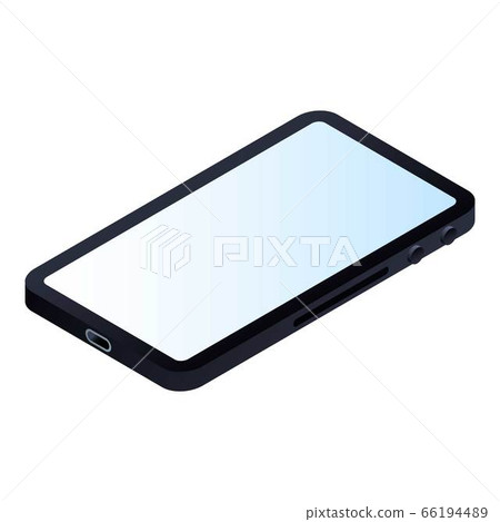 Full screen smartphone icon, isometric style 66194489