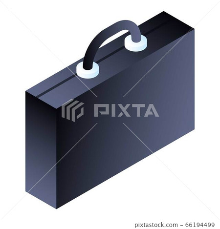 Suitcase icon, isometric style 66194499