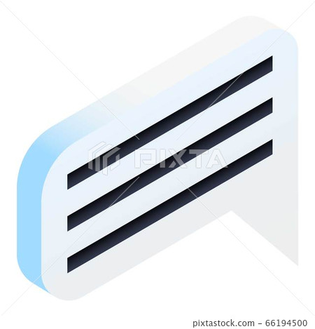 Bubble chat icon, isometric style 66194500