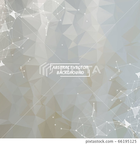 Gray Geometric Polygonal background molecule and - Stock Illustration ...