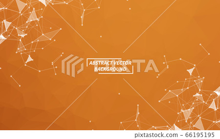 Brown Geometric Polygonal background molecule and Brown Geometric Polygonal background molecule and 66195195