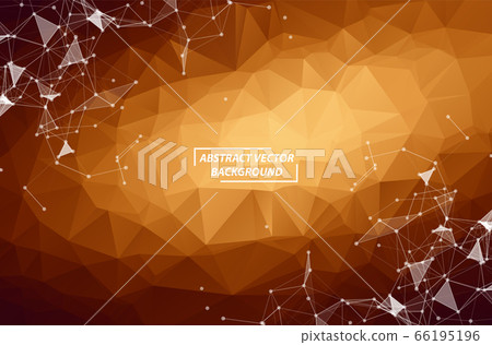 Dark Brown Geometric Polygonal background molecule Dark Brown Geometric Polygonal background molecule 66195196