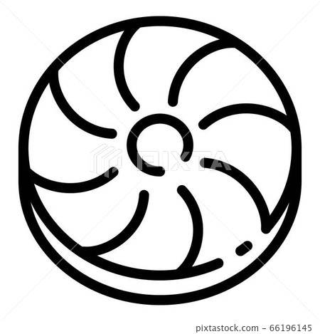 Biscuit icon, outline style 66196145