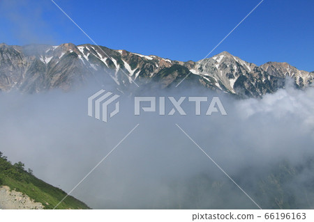 Natsuyama season-summer colored Hakuba mountain range 66196163