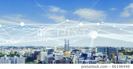 社會與網絡現代城市物聯網ICT 5G的航空攝影和通信圖像 社會與網絡現代城市物聯網ICT 5G的航空攝影和通信圖像 66196498