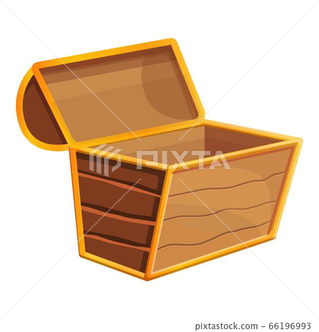 Empty dower chest icon, cartoon style Empty dower chest icon, cartoon style 66196993