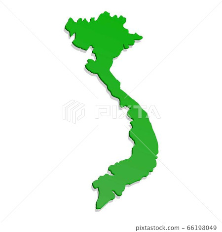 Vietnam territory icon, cartoon style 66198049