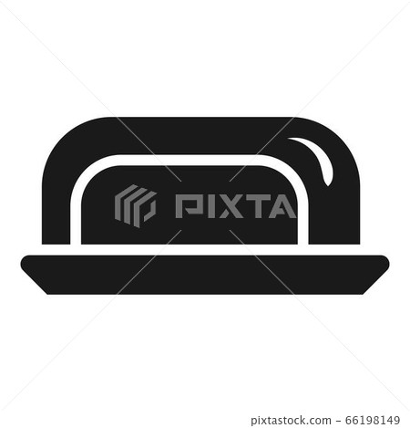 Glass box butter icon, simple style Glass box butter icon, simple style 66198149