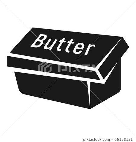 Box butter icon, simple style Box butter icon, simple style 66198151