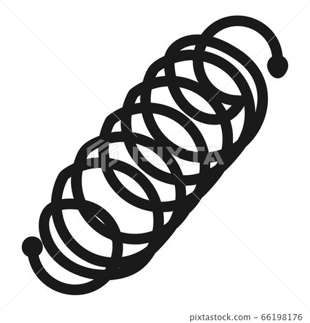 Induction round spiral icon, simple style Induction round spiral icon, simple style 66198176