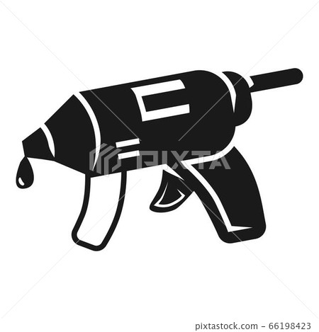 Gun glue icon, simple style 66198423