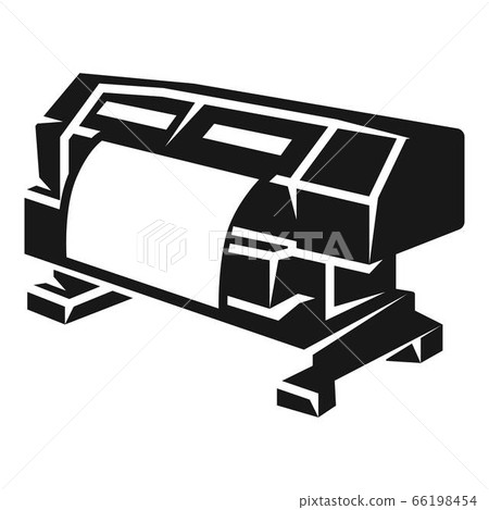 Large format printer icon, simple style Large format printer icon, simple style 66198454