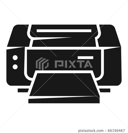 Inkjet printer icon, simple style 66198467