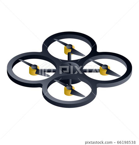 Delivery drone icon, isometric style 66198538