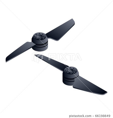 Drone propeller icon, isometric style Drone propeller icon, isometric style 66198649