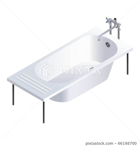 Old bathtub icon, isometric style - Stock Illustration [66198700] - PIXTA