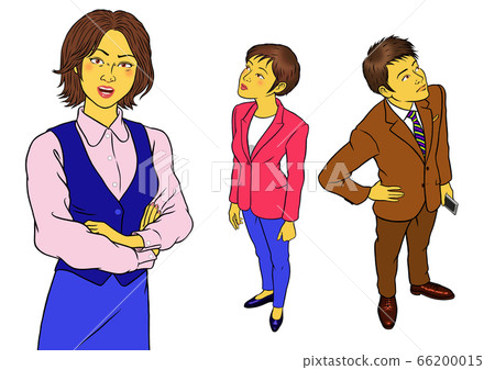 3 sets of female and male employees 3 sets of female and male employees 66200015