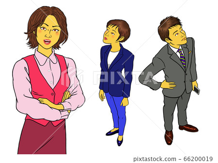 3 sets of female and male employees 3 sets of female and male employees 66200019