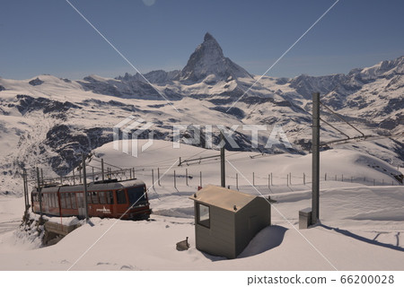 Gornergrat mountain railway and the Matterhorn 66200028