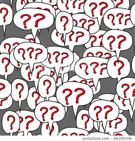 Question Mark Comic Speech Bubbles Seamless Pattern 66200506