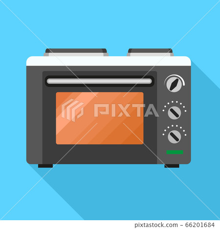 Microwave icon, flat style Microwave icon, flat style 66201684