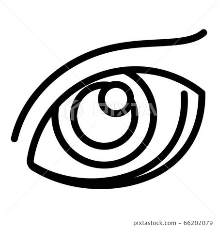 Human eye icon, outline style 66202079