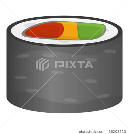 Restaurant sushi roll icon, cartoon style Restaurant sushi roll icon, cartoon style 66202310