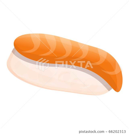Shrimp sushi icon, cartoon style 66202313