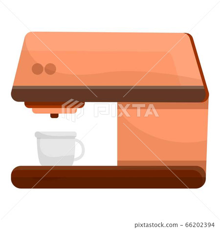 Italian coffee maker icon, cartoon style 66202394