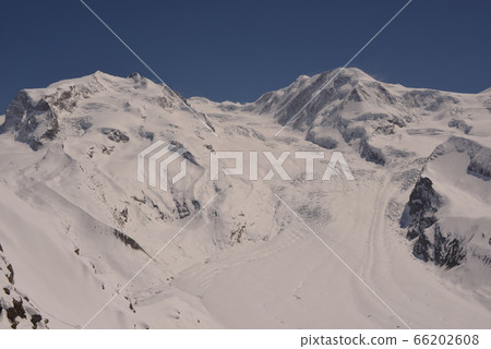 Monte Rosa and glaciers from the Gornergrat Observatory Monte Rosa and glaciers from the Gornergrat Observatory 66202608