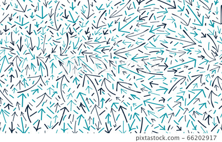 Arrows doodle seamless pattern on white background 66202917