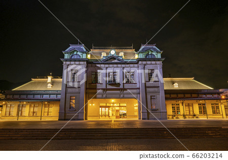 福岡縣北九州市JR門司站夜景 66203214