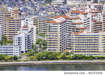 Beautiful cityscape of Fukuoka seen from Fukuoka Tower 66203846