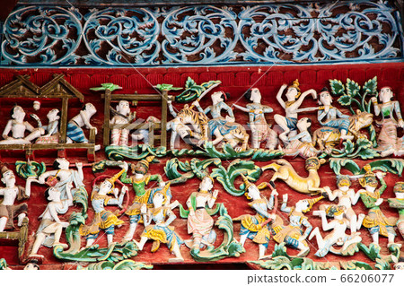 Interior of the golden Shwezigon Pagoda or Interior of the golden Shwezigon Pagoda or 66206077