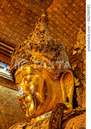 Mahamuni Pagoda in Mandalay, Myanmar former Burma. Mahamuni Pagoda in Mandalay, Myanmar former Burma. 66206081