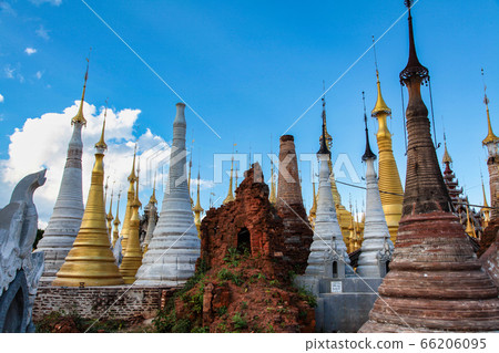 Ruins of ancient stupas of Shwe Indein Pagoda Inle Ruins of ancient stupas of Shwe Indein Pagoda Inle 66206095