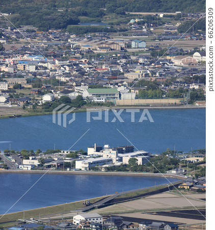Takase Town, Mitoyo City, Takase High School and Nishikagawa Hospital, Kuniichi Pond and Katsuta Pond. 66206309