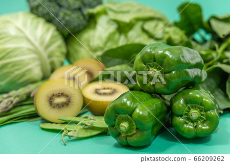 綠色和黃色蔬菜一套綠色蔬菜 綠色和黃色蔬菜一套綠色蔬菜 66209262