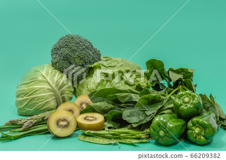綠色和黃色蔬菜一套綠色蔬菜 綠色和黃色蔬菜一套綠色蔬菜 66209382