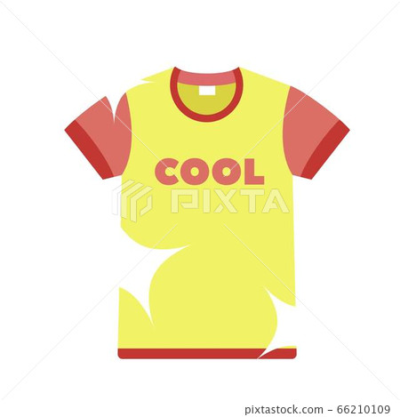 Clean tshirt icon, flat style 66210109