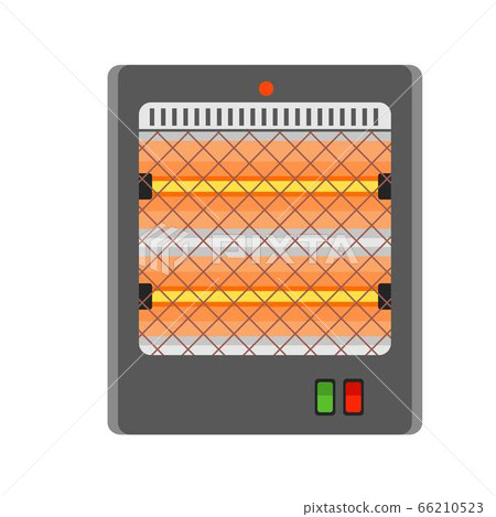 Quartz heater icon, flat style Quartz heater icon, flat style 66210523