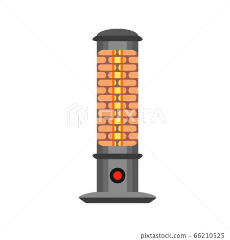 Halogen heater icon, flat style Halogen heater icon, flat style 66210525