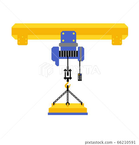 Industrial lift icon, flat style Industrial lift icon, flat style 66210591